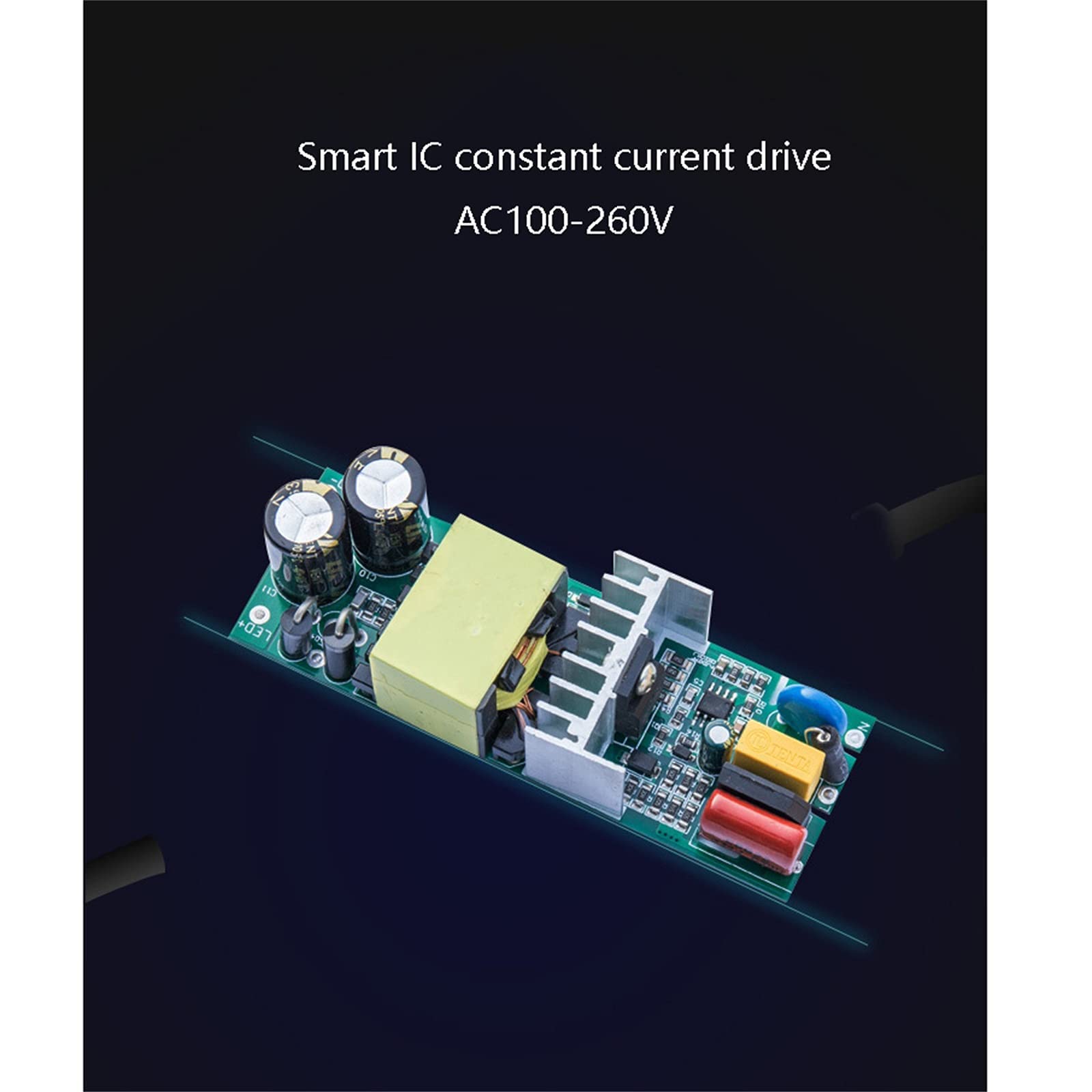 lampy solarne do użytku na zewnątrz, Światła bezpieczeństwa 5500 lm Zewnętrzne super jasne światła robocze LED 220 V Pozytywne białe światło do drzwi, ogrodu, garaży i innych klas energetycznych(100W)