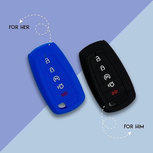 Miniatura 5 de Autobase Funda de silicona para llavero Ford Fusion F150 F250 F350 F450 F550 Edge Explorer Bronco Expedition Mustang F-150 Raptor  Accesorio para