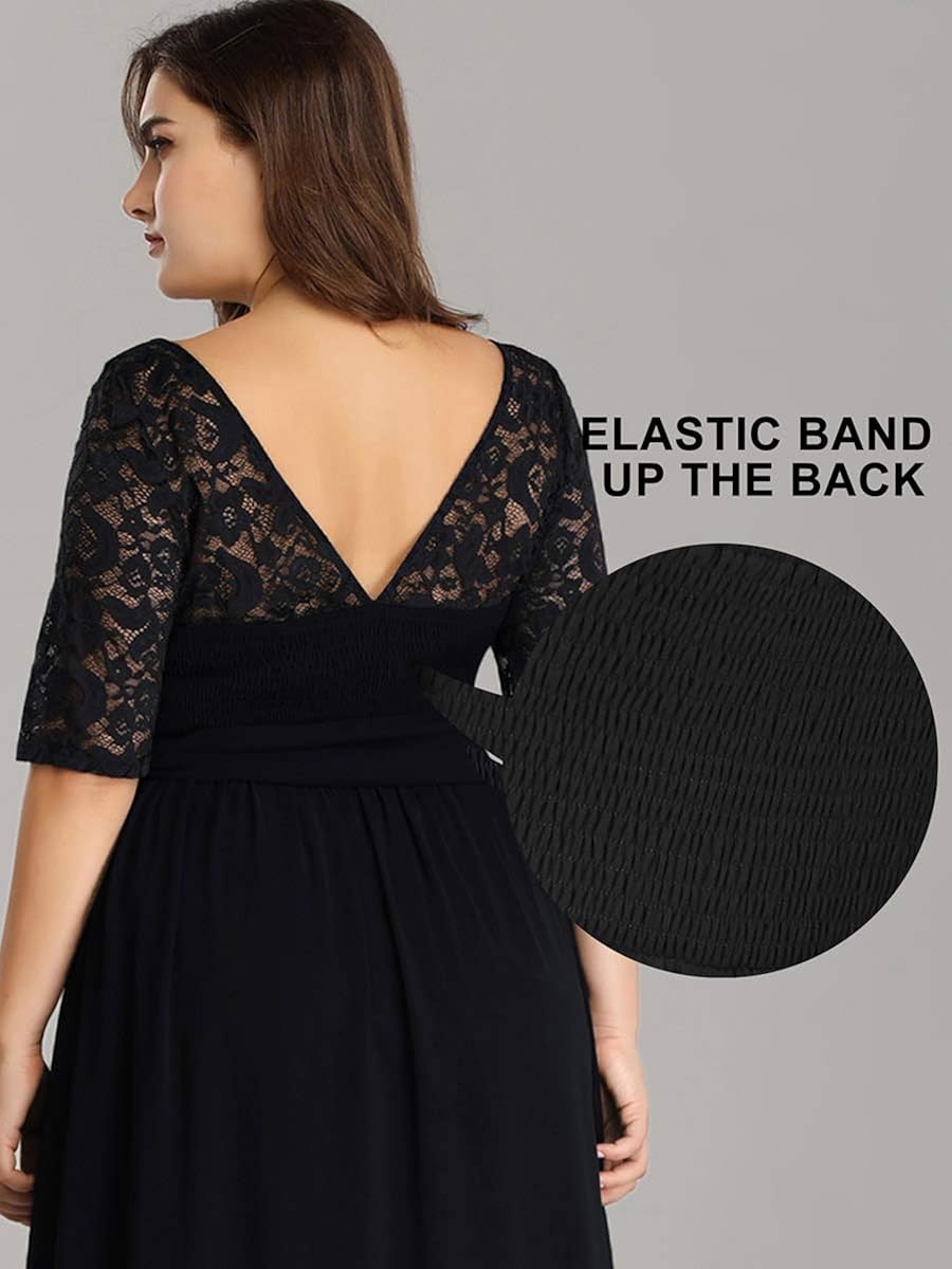 Ever-Pretty Womens Long Chiffon Simple Plus Size Evening Dress 7624-PZ : Clothing, Shoes & Jewelry