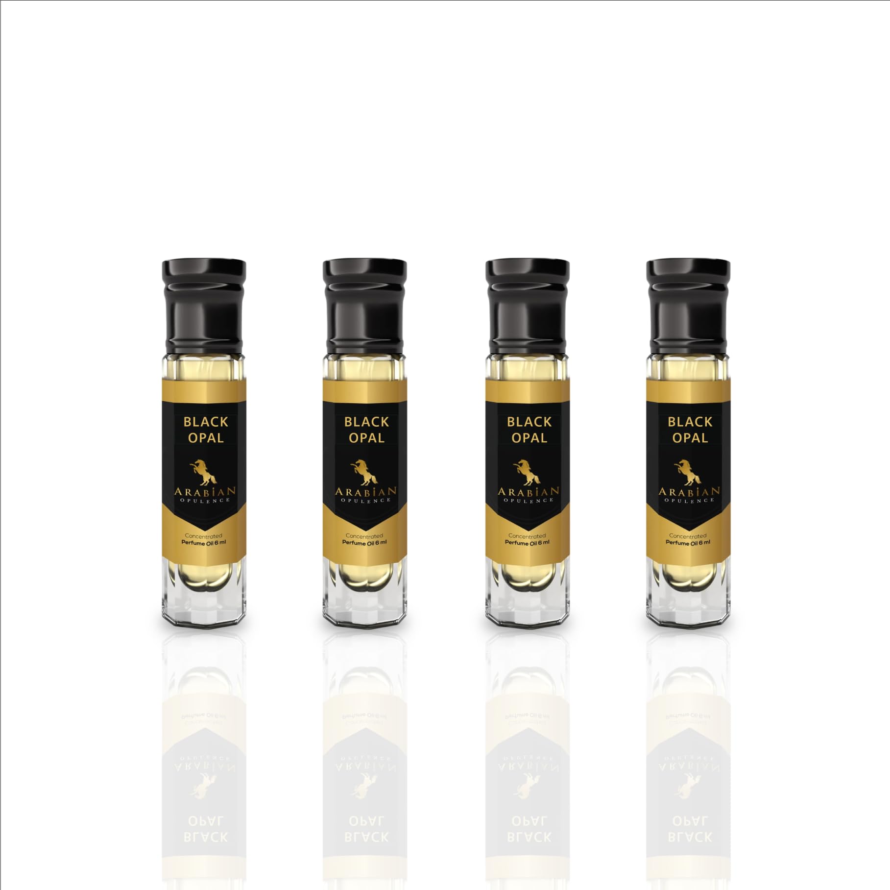 Arabian Opulence FR49 BLACK OPAL Roll-on Parfümöl | Konzentriertes Duftkörperöl | Ideal für Frauen auf Reisen | Alkoholf