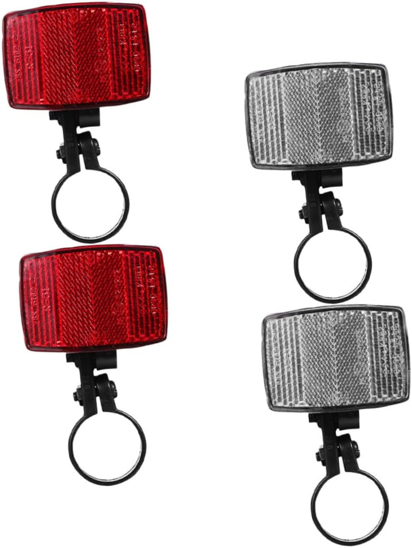 BESPORTBLE 4pcs Mountain Bike Reflective Cycle Reflectors Bike Light Reflectors Night Cycling Safety Bicycle Accessories