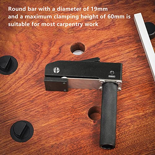 Cdiytool 2 Pack Woodworking Hold Fast Hold Down Bench Dog Clamp Desktop Quick Acting Hold Down Clamp Adjustable Fast Fixed Clip For 19/20Mm Dog Hole(19Mm) #TOP5