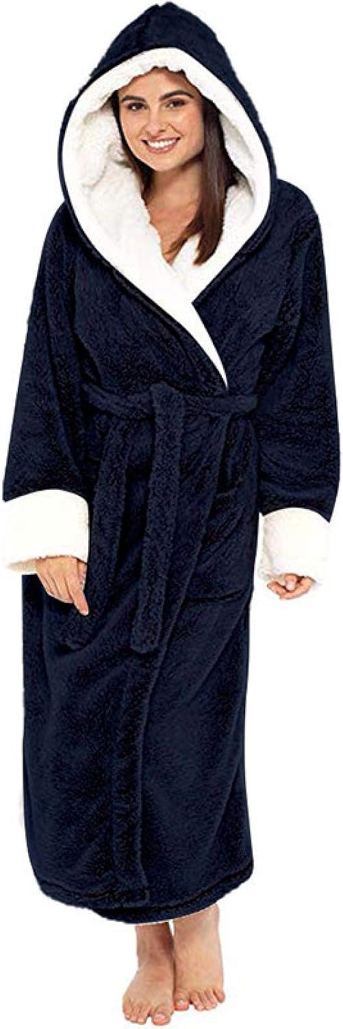 Accappatoio Corto Donna Novastar Maniche Lunghe - Morbido Poliestere, Stampa Gatto Carino, Con Cintura, Taglie S-XL