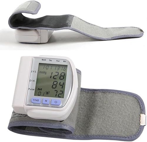 Miniatura 2 de Brazalete automático de monitor de presión arterial de muñeca, ultra portátil y fácil de usar, lecturas precisas con pantalla LCD grande, perfecto