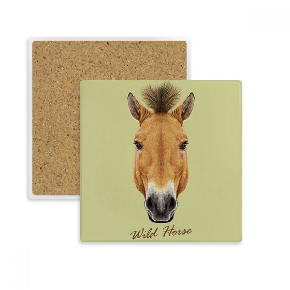 Repose-tasse motif cheval dessous de verre absorbant multicolore