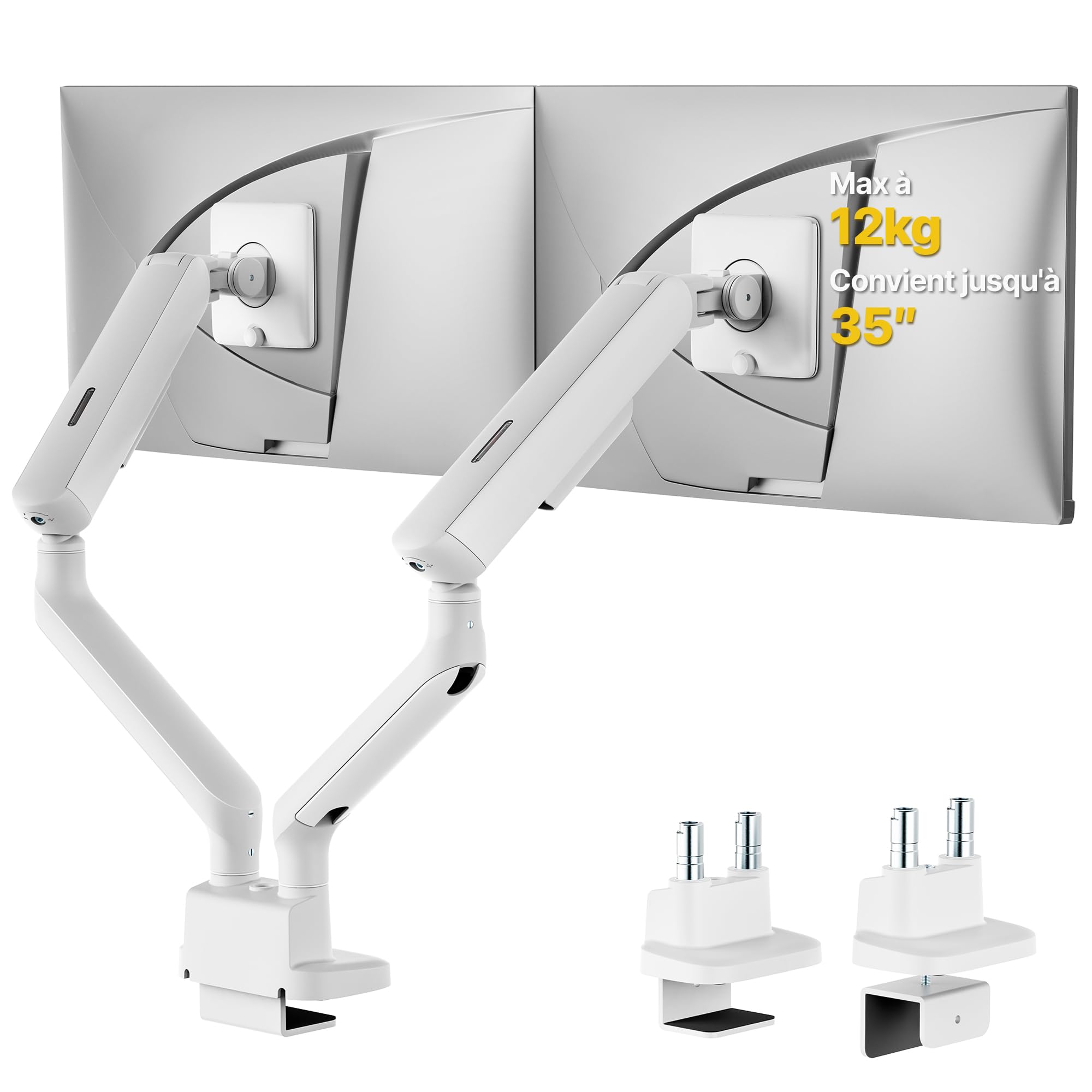 monTEK Support Double Écran PC 17-35 Pouces