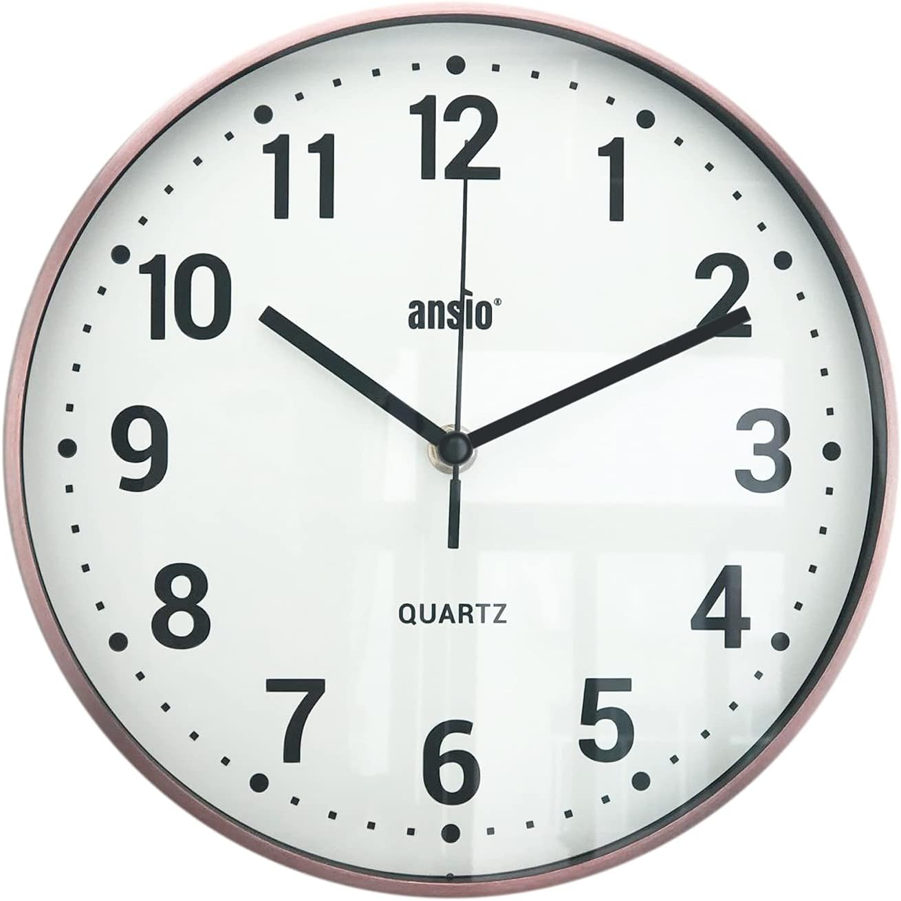 ANSIO Wall Clocks 10 inch/25.4cm For Living Room Modern, Large Wall