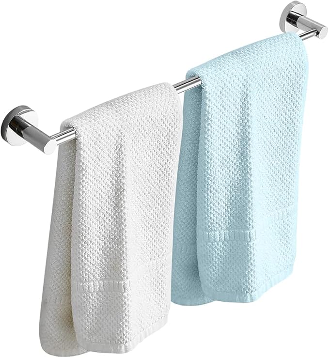 Portasciugamani Rotondo In Acciaio Inox – Moderno E Robusto, A Parete Per Bagno, Diametro 16 Cm