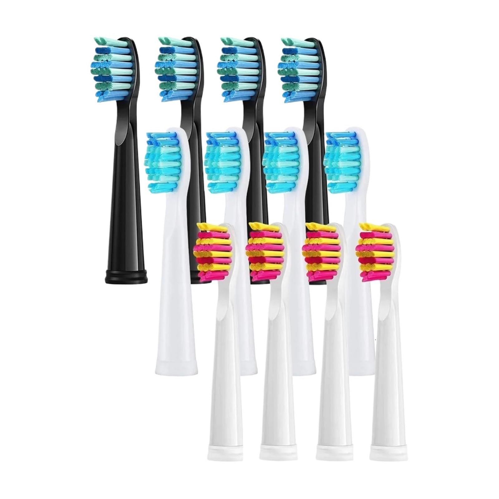 ,Cabezal de cepillo de dientes eléctrico, | Limpia mientras masajea y calma las encías, puntas redondeadas que no lastiman las encías, alcanza suavemente(4 Pcs pink)