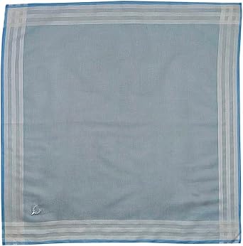Allen Solly Men's Cotton Pastel Handkerchief (Pack Of 3) Blue, White, Blue, White, 45 x 45 cm, Blue, White, 45 x 45 cm