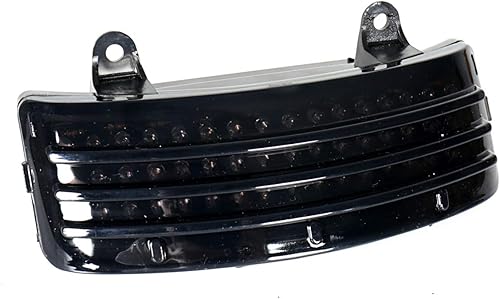 Luz LED de punta de guardabarros de freno trasero Tri-Bar para Harley Street Glide FLHX 2014-2021 (ahumado)
