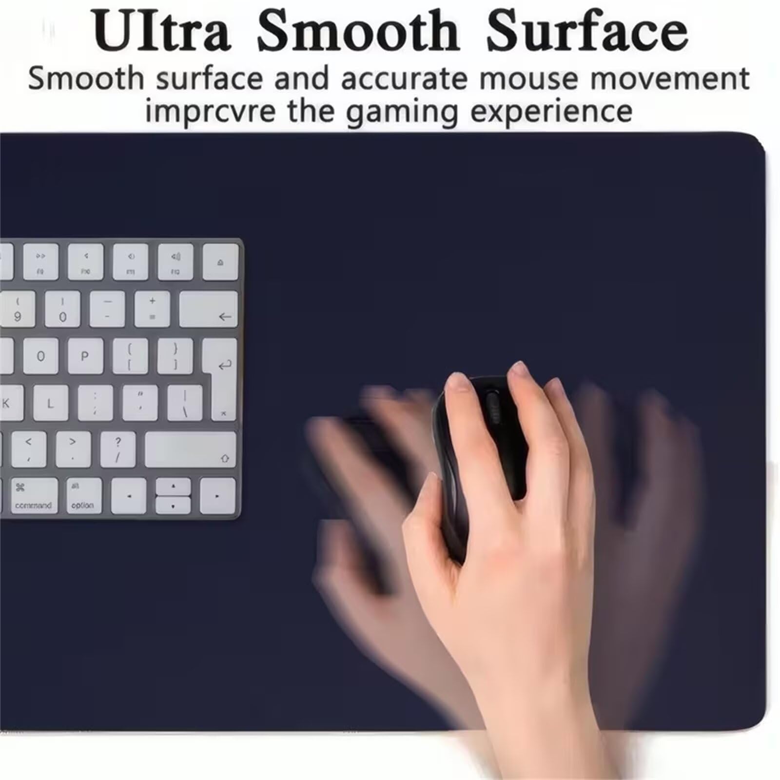 Tappetino Mouse XXL 1200x600x2mm, Liquido che scorre tappetino mouse Gaming, con Base Antiscivolo in Gomma, Tracciamento Ad Alta Precisione, Mousepad Grande per Computer e Ufficio