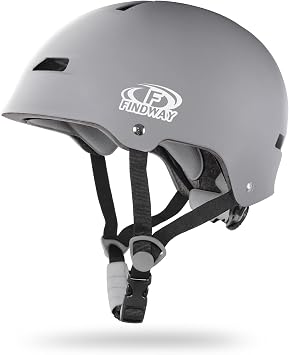 Findway Pro Skateboard Helmet [Safety Certified] Two Removable Liners Bike Helmet for Kids Youth & Adults for Skate, Scooter, Commuter, Longboard & Incline Skating Rollerblading with Adjustable Dial