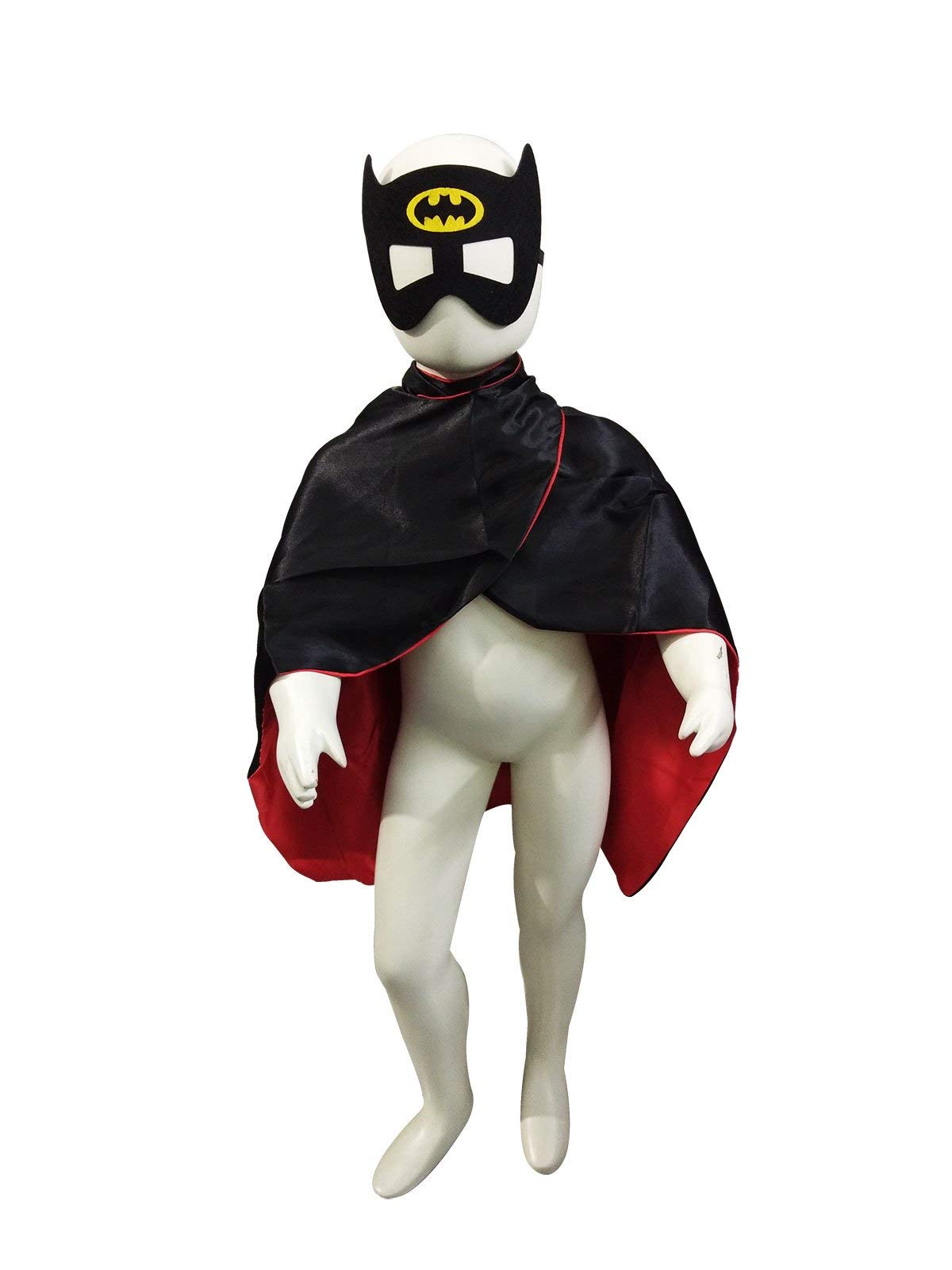 BookMyCostume Black Bat Superhero Cape Kids Fancy Dress Costume 4-5 Years Black/Red (B08KT7QTB7) Amazon Price History, Amazon Price Tracker