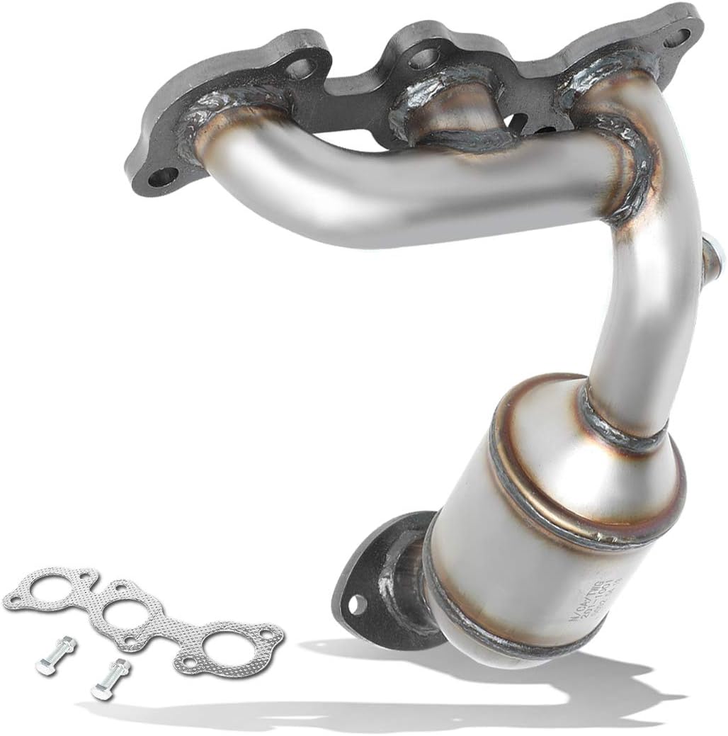 DNA MOTORING Left Position Factory Style Catalytic Converter Exhaust Manifold Compatible with 04-06 RX330 / 04-07 Highlander / 04-06 Sienna Fits Awd Models, OEM-CONV-042