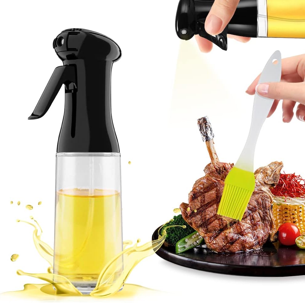 Rolin Roly Oil Sprayer Dispenser Olive Oils Bottle Sprayer, Green Brush
