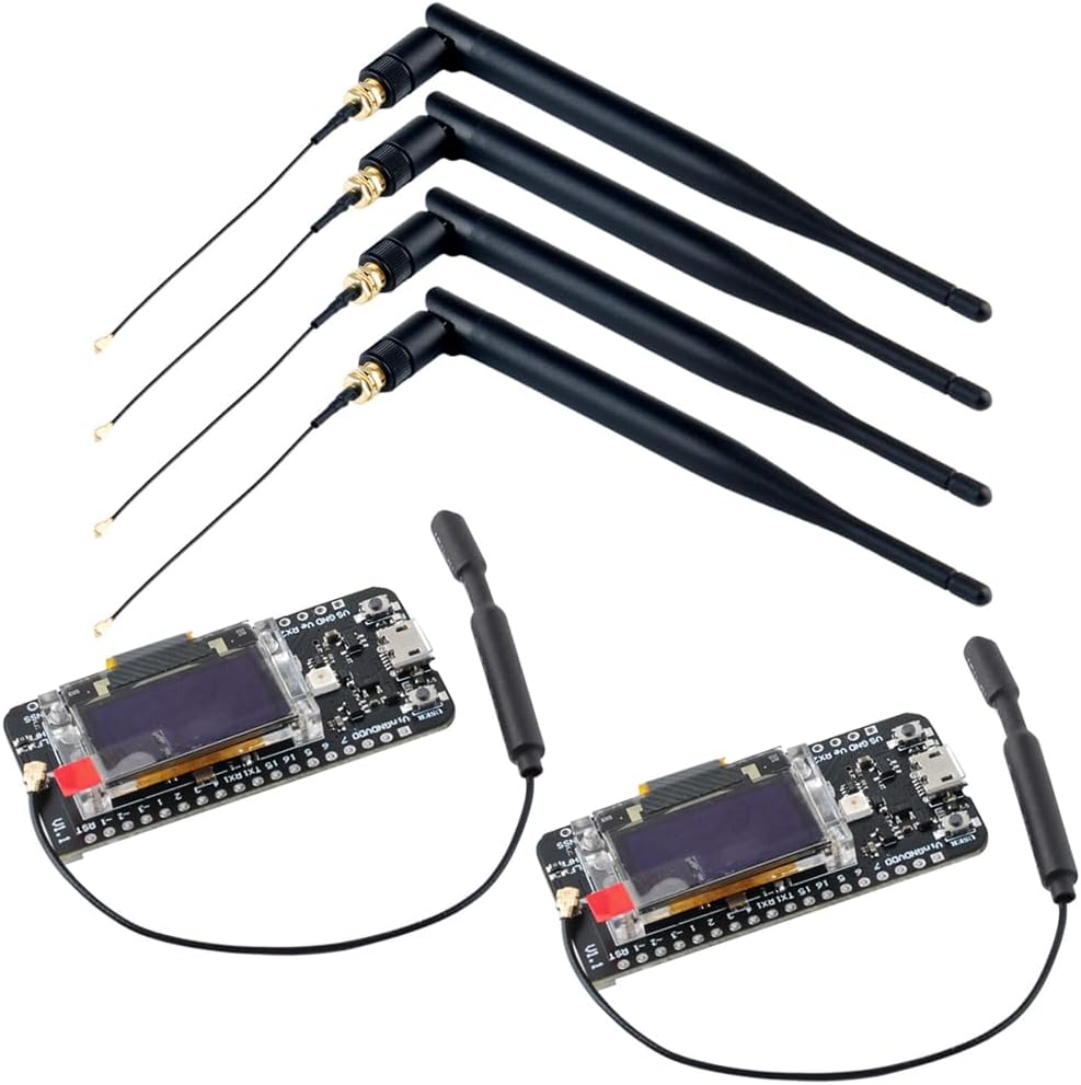 2pcs 915MHz LoRa GPS Module + 4pcs 915 MHz LoRa Antenna 5dBi