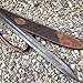 Custom Handmade Damascus Viking Sword with Leather Sheath