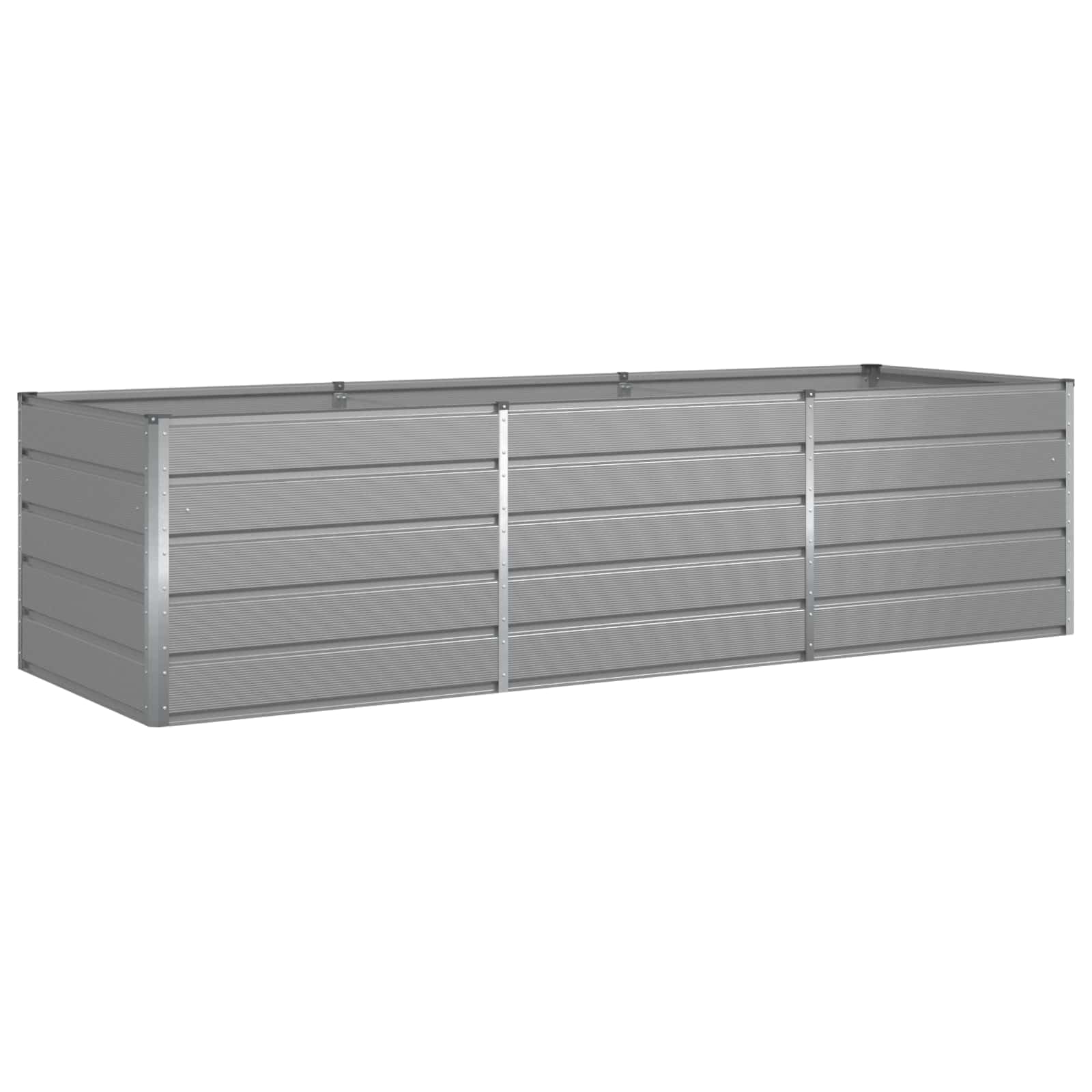 Jardinière pour jardin et terrasse grand pot de fleurs style industriel gris clair