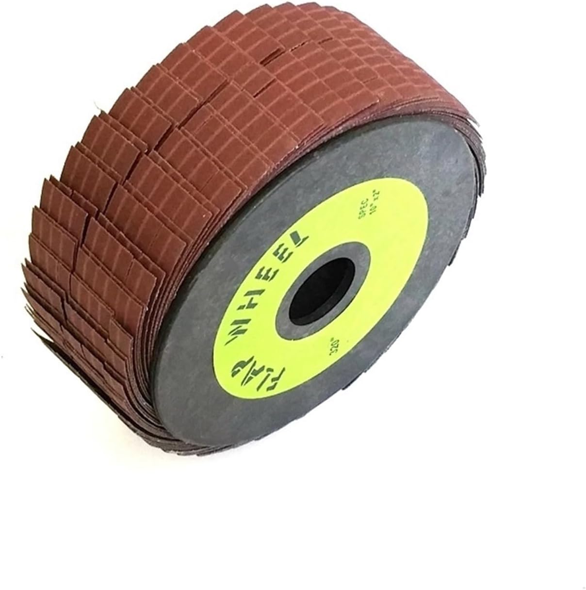 Abrasive Flap Grinding Wheel Emery Cloth Wire Striping Polishing Wheel Curved Irregular Surface Bench Polisher Tools(P400)