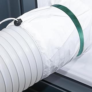 エアコン窓用シールクロス 窓枠プレート 窓シール モバイルエアコン&タンブル乾燥機用、 長さ調節可能防水 透光 接着ファスナー 空気交換 取り付けに簡単 (160cm)