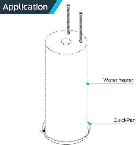 Miniatura 6 de Holdrite QP-30 - Calentador de agua de aluminio QuickPan con accesorio de drenaje de PVC de 1 pulgada, diámetro de 30 pulgadas