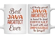 MONIZILUCKY Gifts For Java Architect - Best Java Architect Ever Mug - Java Architect Gifts - 11oz White Ceramic Mug for Office, Women, Men, Work Friends, Coworkers - Thanksgiving, Christmas Gift