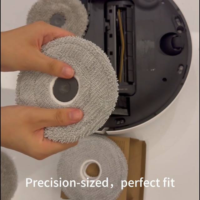 Image of 12 Pack Mop Cloth Pads for Dreame L40 Ultra /Mova P10 Pro Ultra / L10s Ultra Gen 2 / X40 Ultra /X50 Ultra / E30 Ultra / P50 Pro Ultra Robot Vacuum, Wet Mopping Pad Reusable Floor Cleaning Accessories
