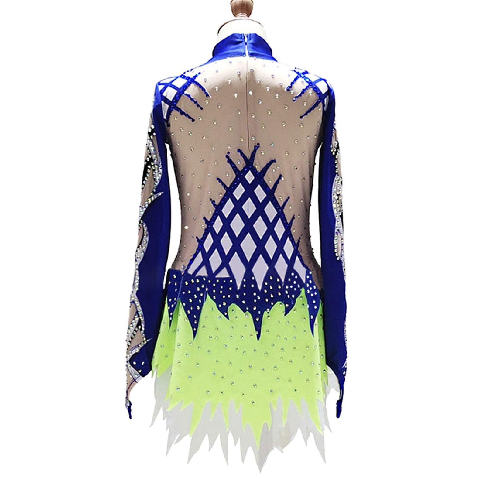 Chica Mujer Manga Larga Gimnasia Rítmica Leotardos De Diseño Exquisito Hecho A Mano Ropa Deportiva Transpirable