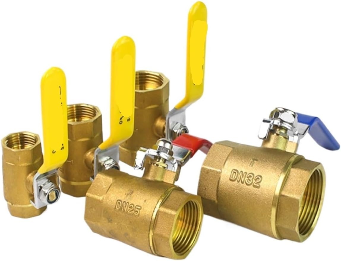1 Pcs 1/2" 3/4" 1" 1-1/4" 1-1/2" 2" Brass ball valve BSPT all copper internal thread valve natural gas switch tap water valve(12)