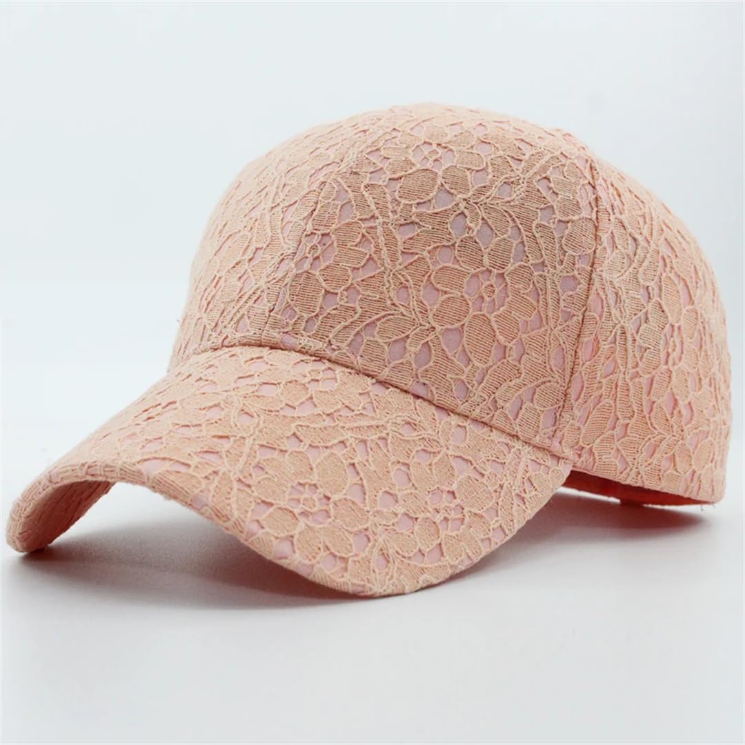 Disimlarl Cappello da baseball in cotone da donna in pizzo traspirante Mesh Snapback Hip Hop femminile berretti regolabili