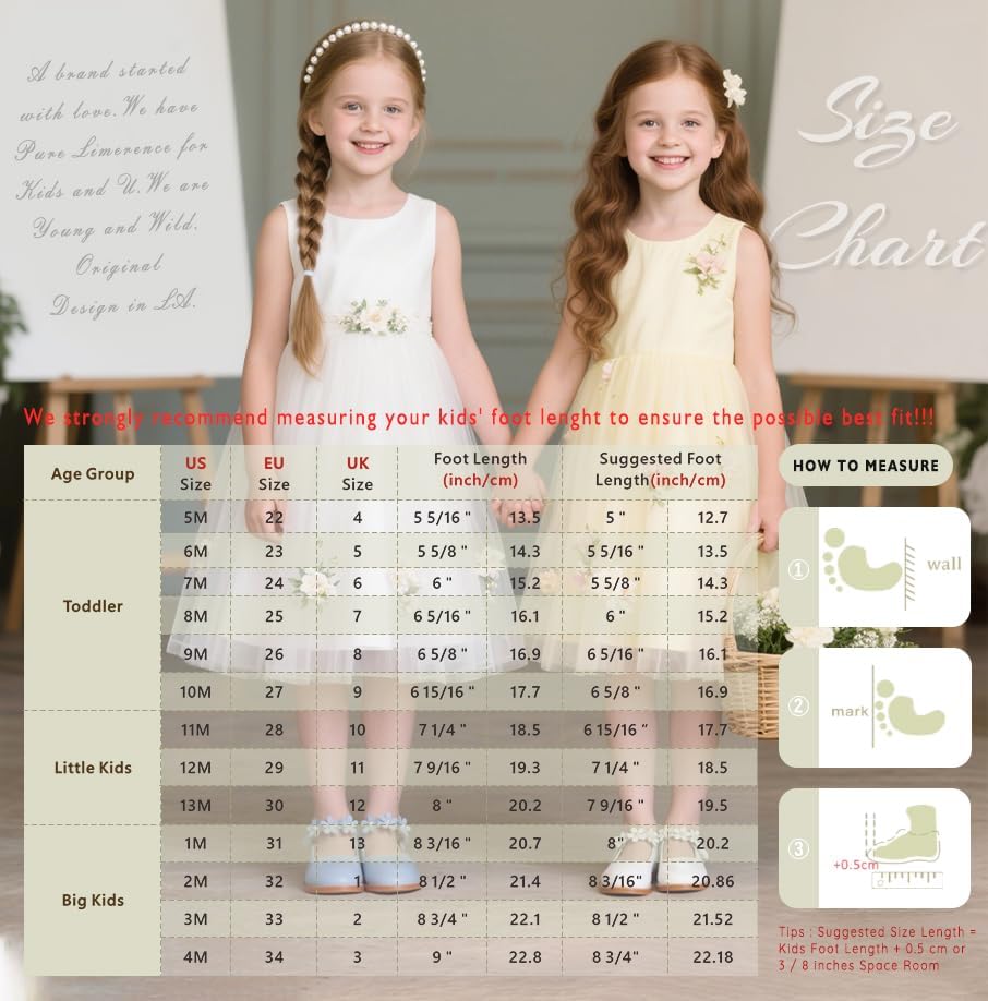 Kiderence Toddler Girls Dress Shoes Little Kids Mary Janes Pink Ballet Flats Toddler 7 - Image 4