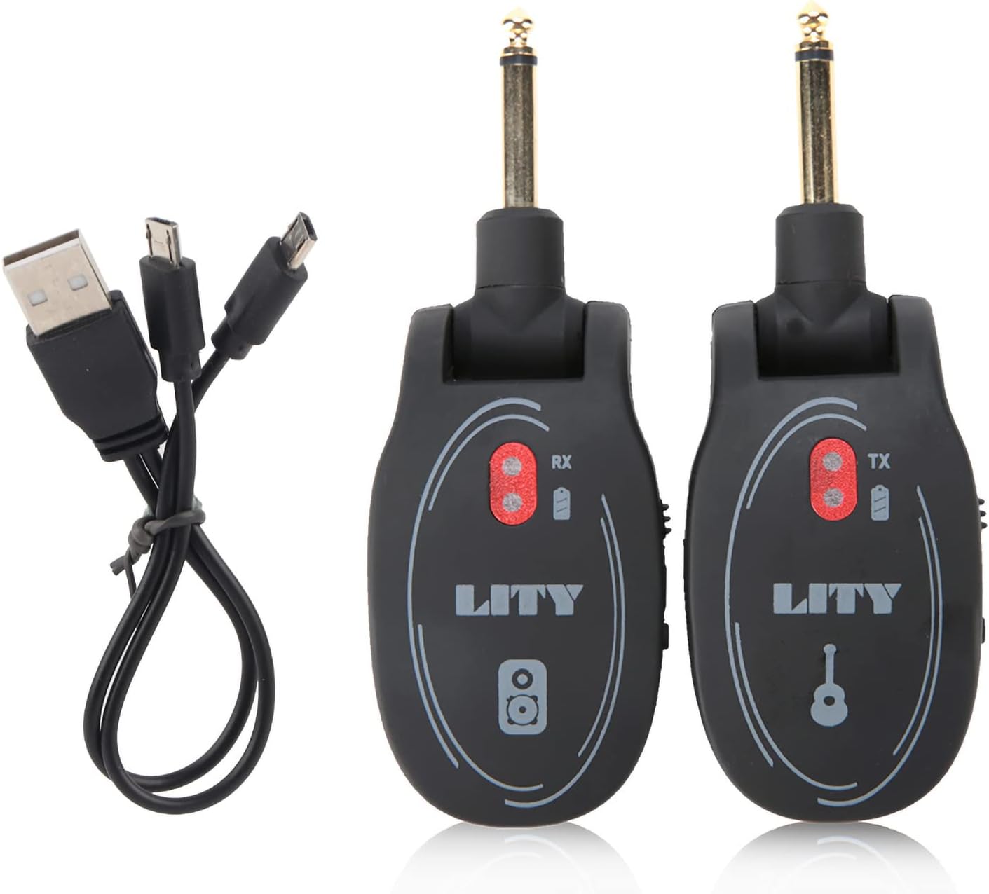 Electric Guitar Universal Wireless System Rechargeable Transmitter Receiver guitar