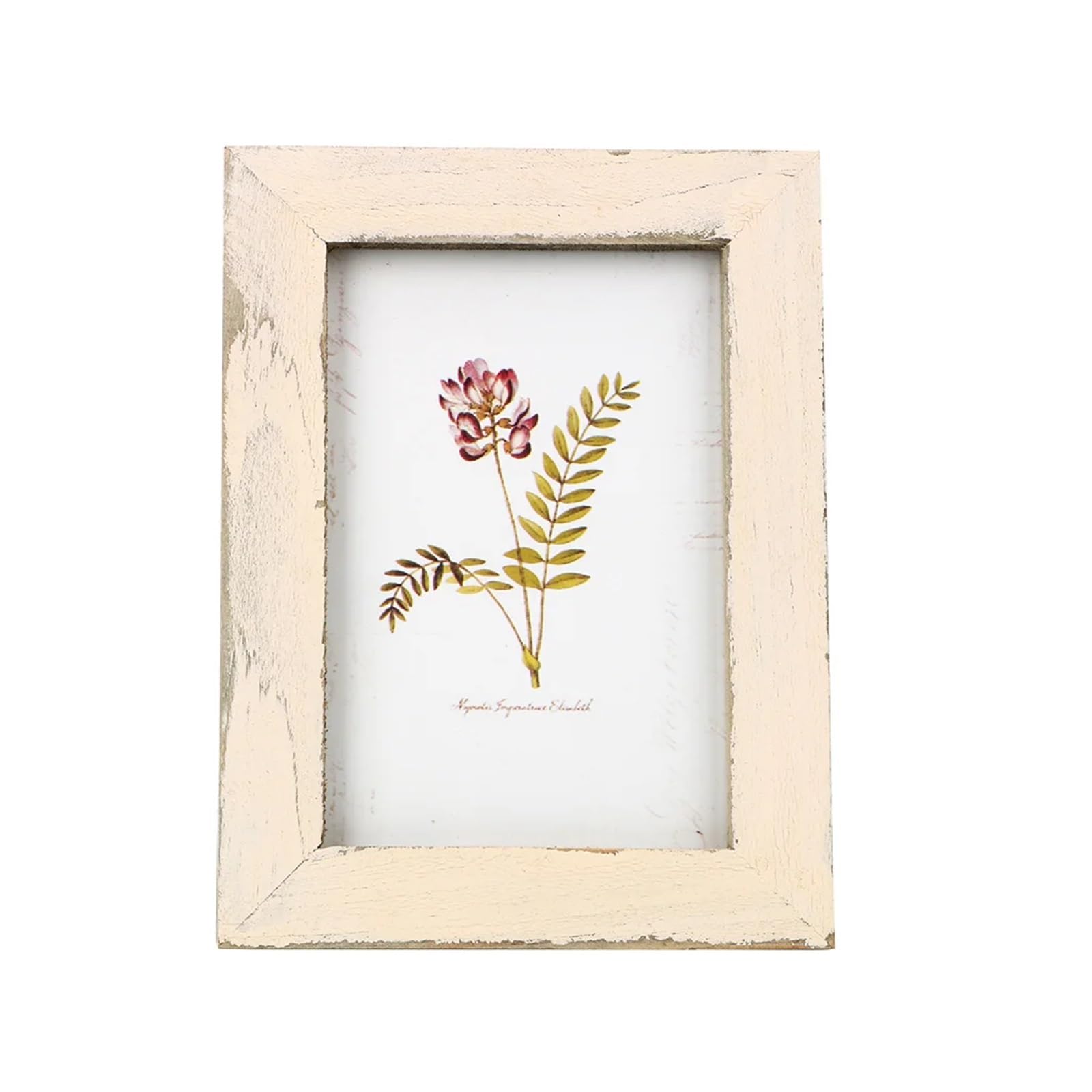 Picture Frames Wooden Wedding Couple Pictures Frames Present Vintage Photo Frame Home Decor Creative(Creamy White)