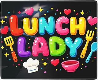 Lunch Lady Desk Decor Precision Mouse Pad 7x9in for Office Comfort