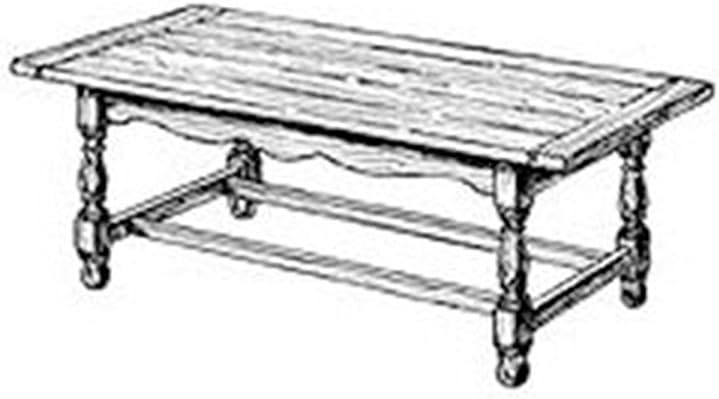 Woodcraft Project Paper Plan To Build Cocktail Table - Material Not Included