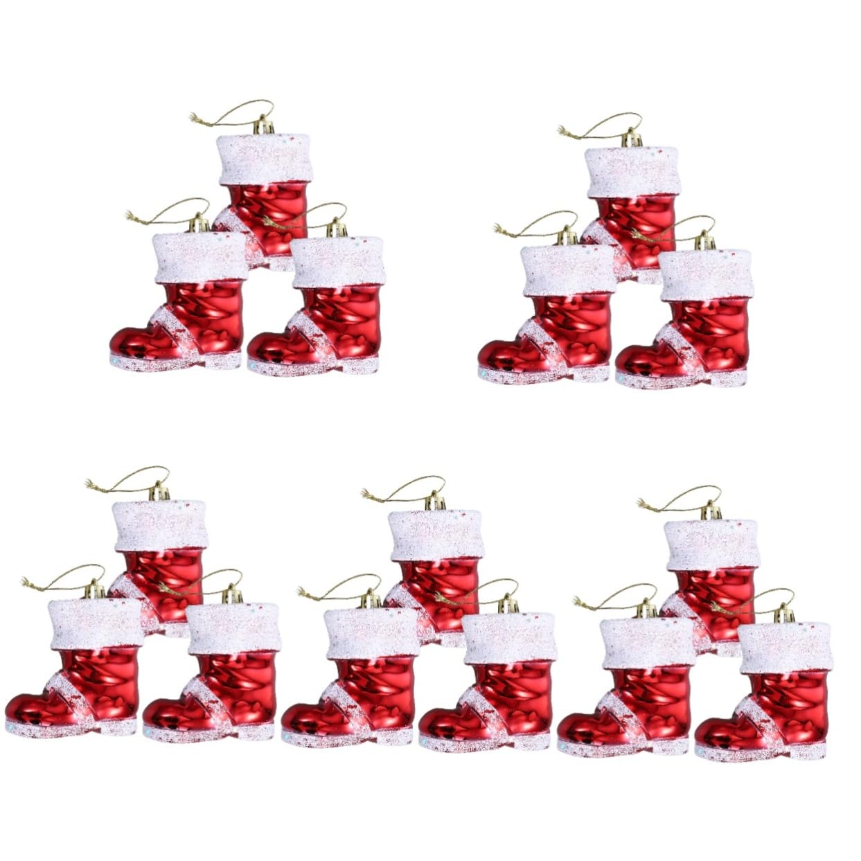 PRETYZOOM 15 STK Christbaumschmuck Hängende Glitzerkugeln als Ornamente Weihnachtsbaumspitze Weihnachtsschmuck Weihnachtsbaum Dekoartikel Party-Requisiten Weihnachtsbaum-Hängedekorationen