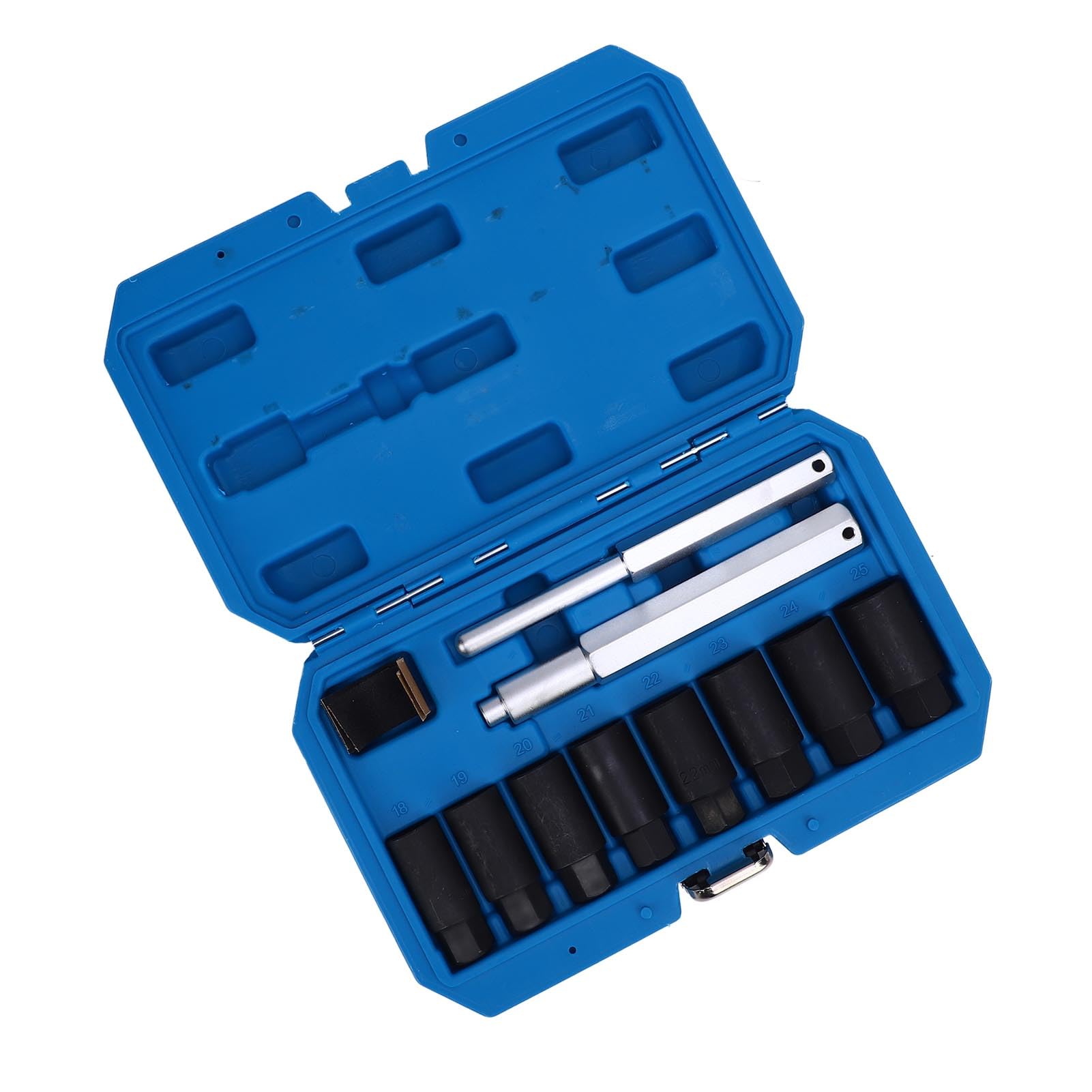 Keenso Set di 8 Chiavi per Rimozione Dadi, Set di Bussole Estrattore per Dadi Bulloni Arrotondati Arrugginiti Congelati Danneggiati, con Filettatura a Spirale Inversa per Auto, Barche,