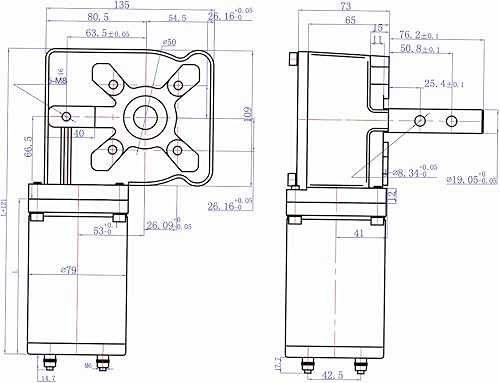 Miniatura 2 de Mytee Products Motor de lona de 900 W 601 para sistemas de lona de camión volquete con cubierta cromada de 12 V CC  50 amperios  60 RPM