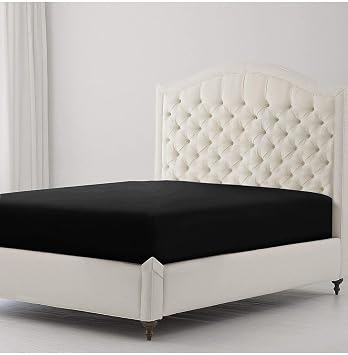 Ezgi Lastikli%100 Pamuk Penye  ar af 120X200 Ara Boy Siyah, carsaaf120
