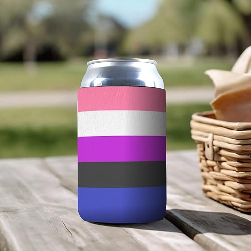 Miniatura 8 de Paquete de 1 funda para enfriar bebidas con bandera Bisexual Pride LGBTQ+