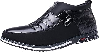 Zapatos de hombre de invierno transpirables cómodos de negocios Slip-on Trabajo Casual Hit-Color Zapatos de cuero para hombre de estilo de moda Ultra 20 Hombre
