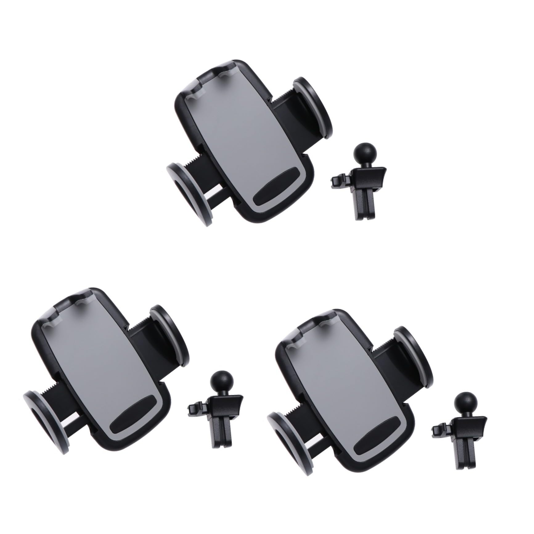 jojofuny Supporto Per Telefono Da Auto 3 Pezzi Girevole A 360 Gradi Facile Da Installare Per Smartphone Larghi 5-10 Cm