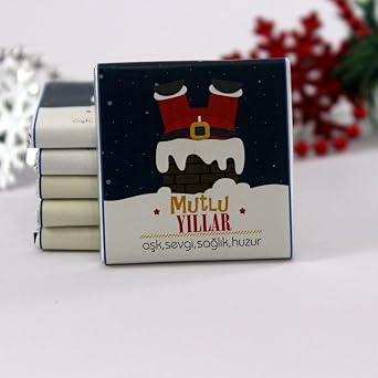 Dark Brown Y lba   zel Hediyelik Madlen  ikolata 48li Hediye Kutu
