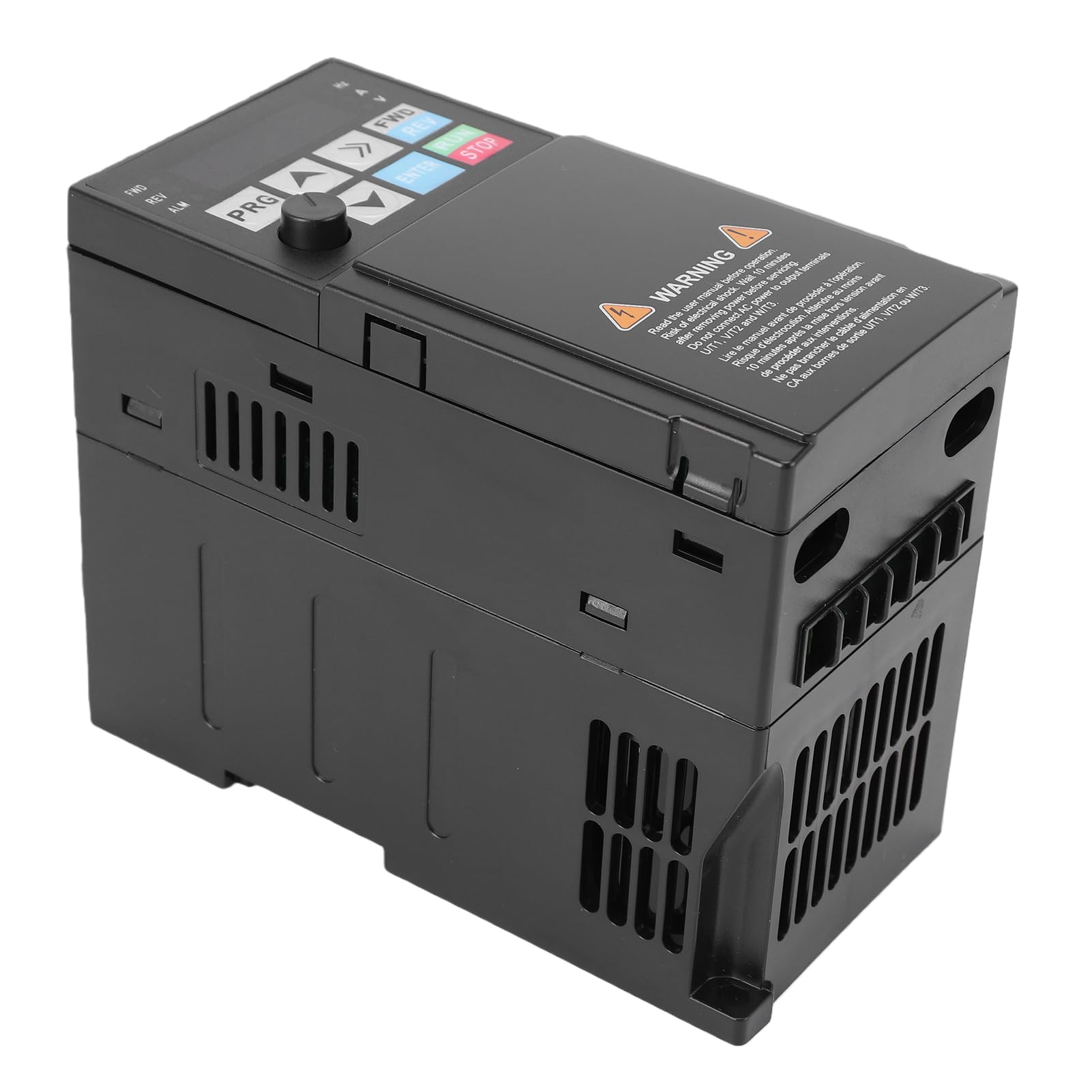 Jeffergarden Convertitore di Frequenza Vettoriale 1,5KW Ingresso Monofase a Uscita Trifase Convertitore di Frequenza Variabile 0-500Hz 7A con Protezione da Sovraccarico Intelligente per il