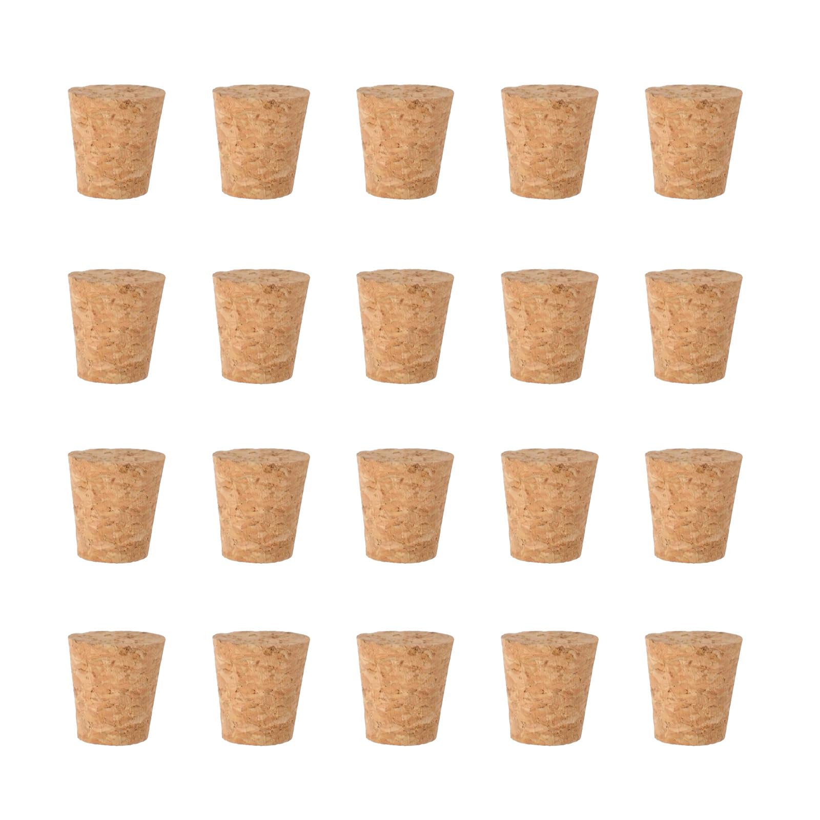 20 tapones para botellas, tapones de corcho, corchos de vino, para manualidades, corchos cónicos, para botellas de vino y cerveza