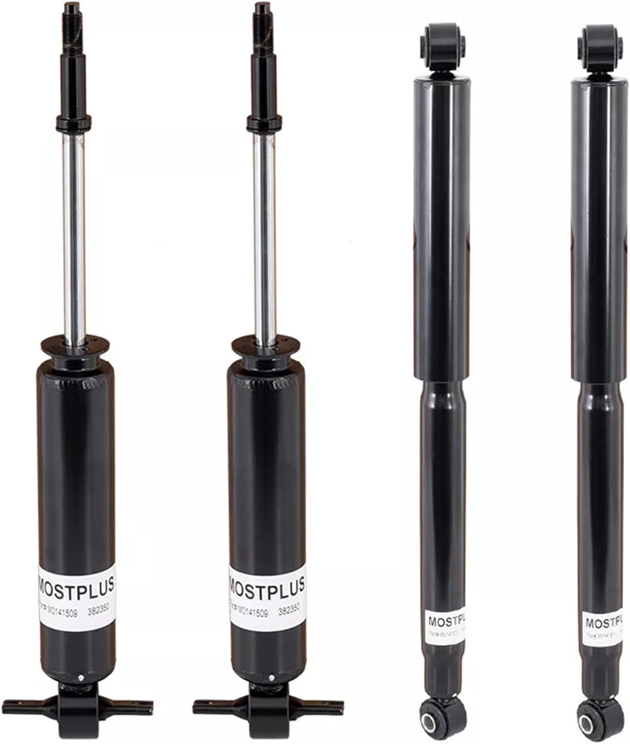MOSTPLUS 4PCS Front+Rear Complete Struts Shock Assembly W/Coil Spring Compatible for 2002-2008 Dodge Ram 2WD