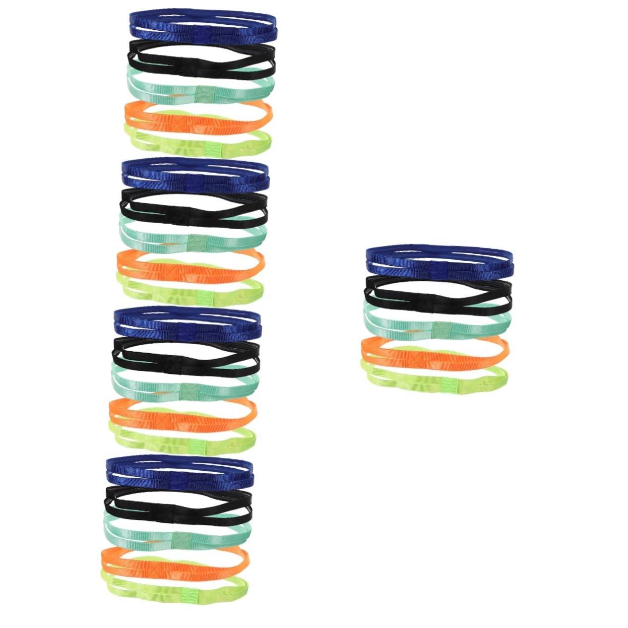 Toyvian Teiliges Elastisches Sport Stirnband rutschfest Und Atmungsaktiv Für Yoga Fitness Und Outdoor Aktivitäten Bunten Farben Neon