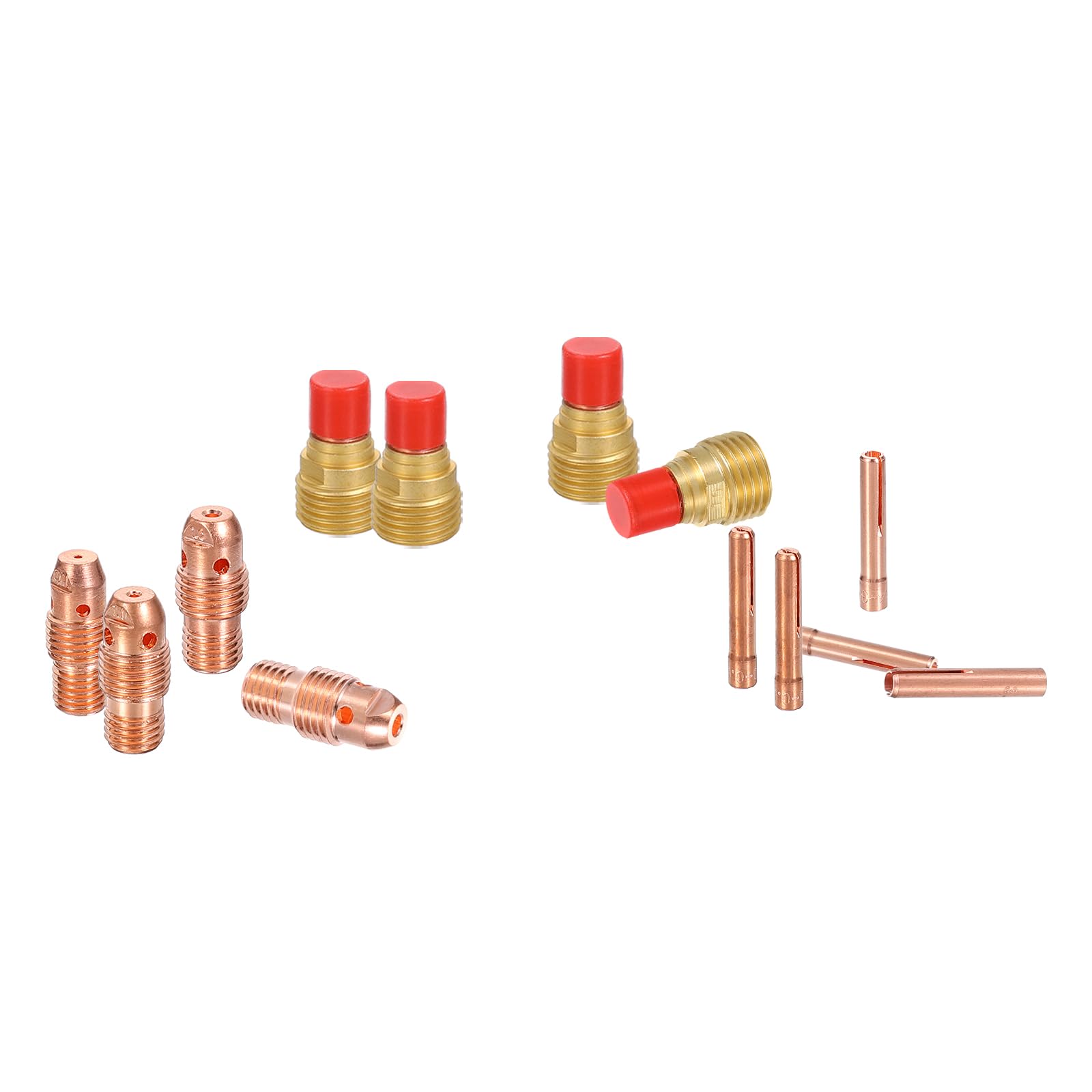 HARFINGTON Kit de 42 antorchas Tig para WP-9, WP-20, WP-25 con antorcha de soldadura TIG, conector de soporte de electrodo de tungsteno, boquilla de cerámica para equipos relacionados con soldadura