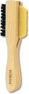 Wilkins Suede Shoe Cleaner Brush - Yellow Rubber Suede Eraser with Soft Brush for Suede Cleaner and Nubuck Brush